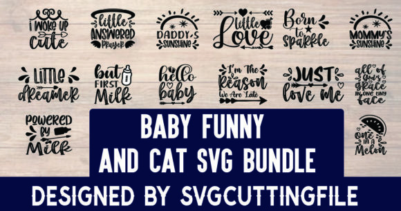 Baby Funny Cat SVG Bundle Review for Client Work