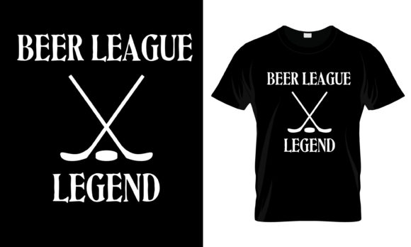 Beer League Legend T-Shirt Graphics and Print Templates Review