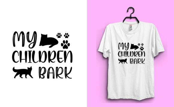 Cat Shirt Graphics for Print Templates