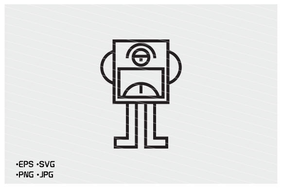 Cute Funny Cartoon Monster Character Graphics for Icons