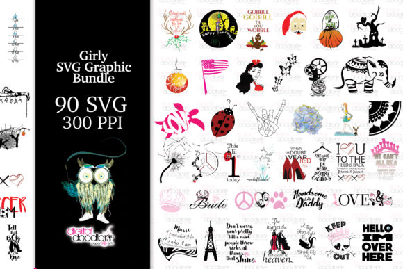 Girly Graphic Bundle: Graphics and Illustrations for Branding