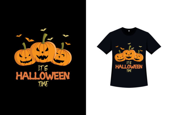 Halloween Pumpkin T-shirt Vector Design: Graphics for Print Templates