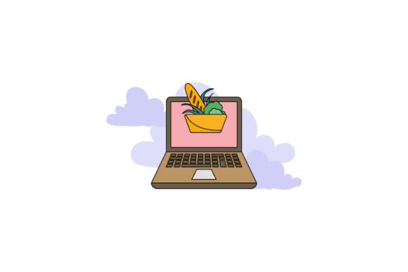 Icon Cute Laptop Food Material Funny Graphics and Icons Review