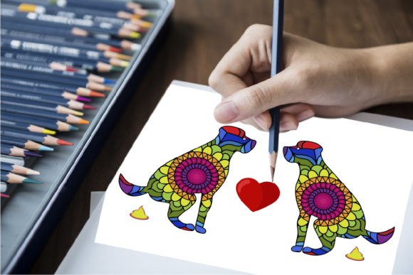 Pooping Dogs Coloring Book for Adults Embroidery Review