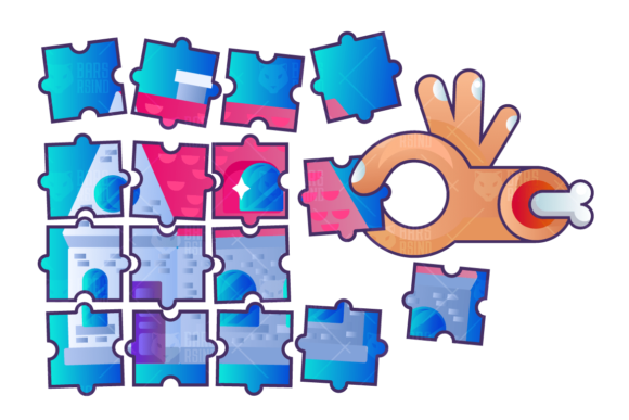 Real Estate Construction Puzzles Image Graphics and Illustrations